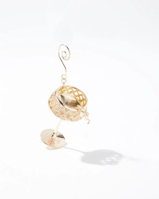 Gold Tone Cosmopolitan Ornament