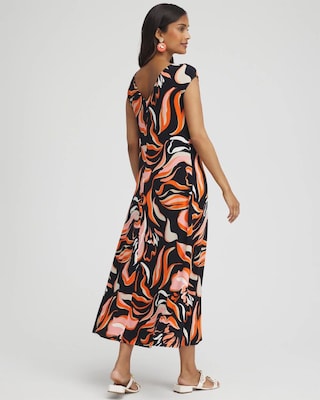 Travelers™ Floral V-Back Maxi Dress click to view larger image.