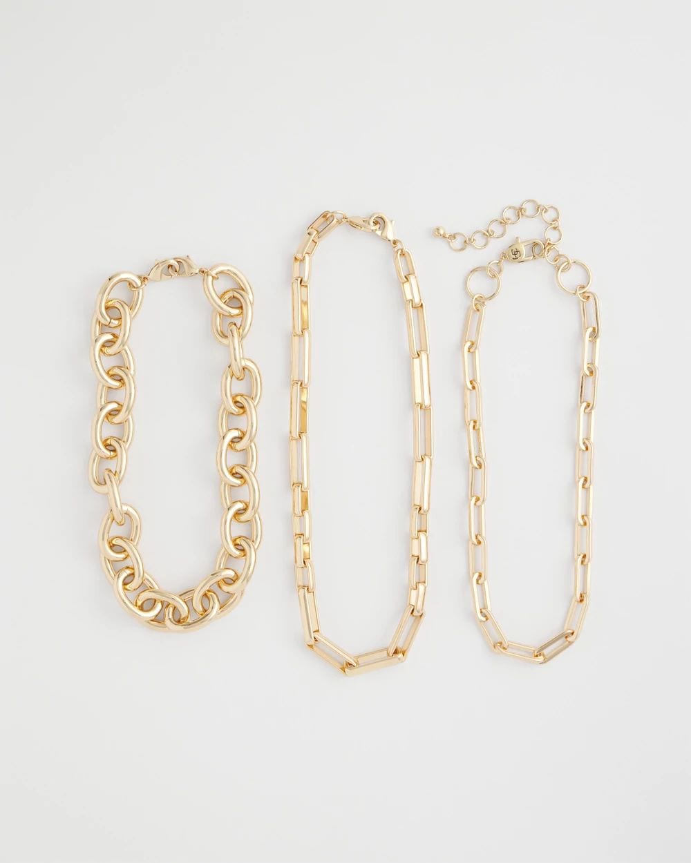 Convertible Three-Strand Chain Necklace click to view larger image.