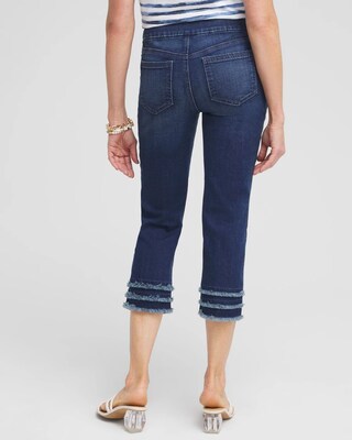 21" Triple Fray Pull-on Capris