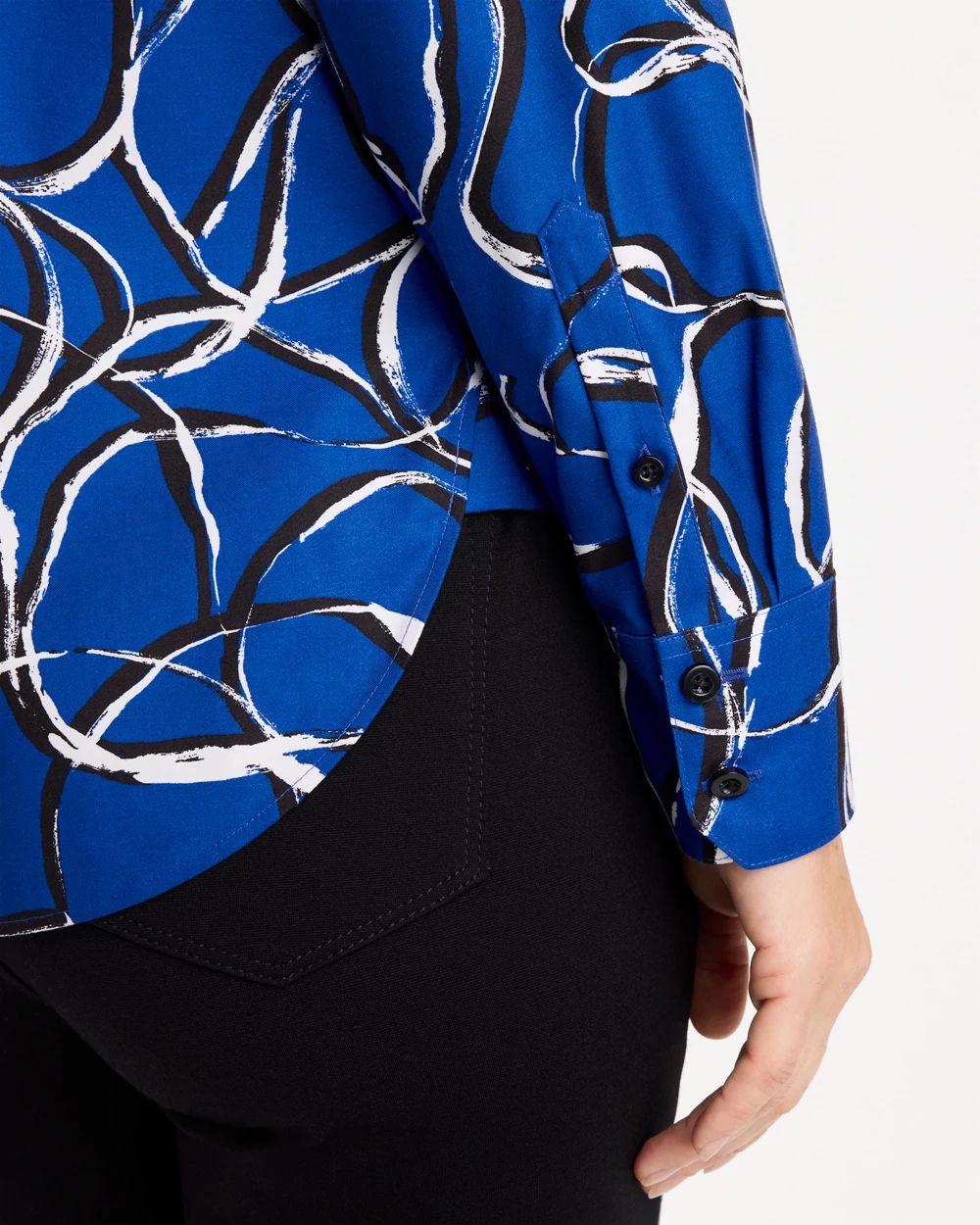 No Iron™ Stretch Printed Shirt click to view larger image.