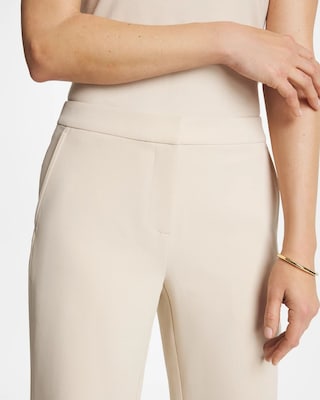 Textured Straight Tapered Ankle Pants click to view larger image.