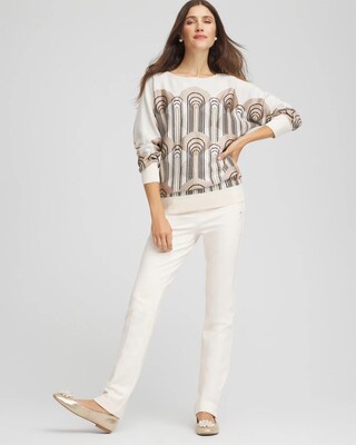 Art Deco Dolman Pullover Sweater click to view larger image.