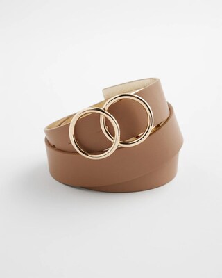 Reversible Faux Leather Belt