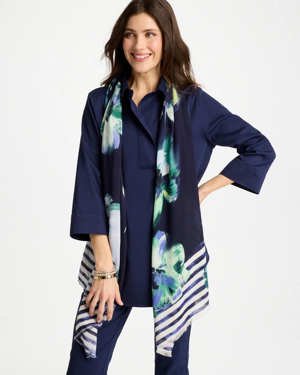 Printed Oblong Scarf