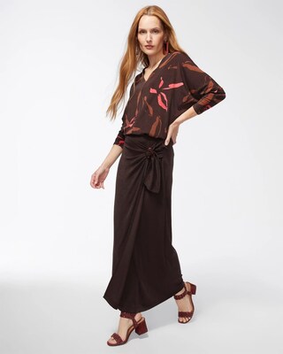 Travelers Faux Wrap Ring Skirt