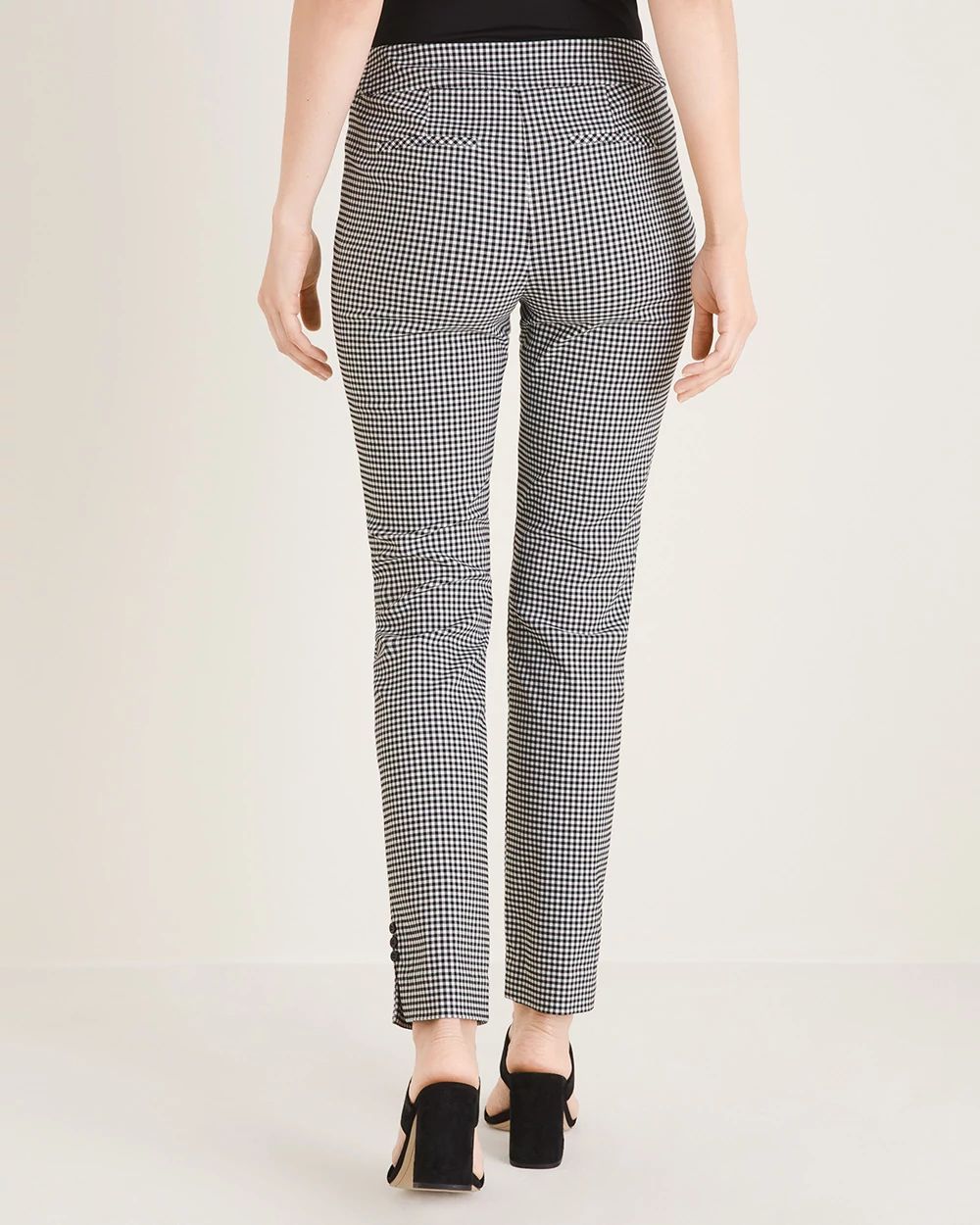 So Slimming Brigitte Gingham Ankle Pants