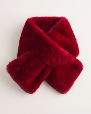 Faux-Fur Pull-Through Scarf