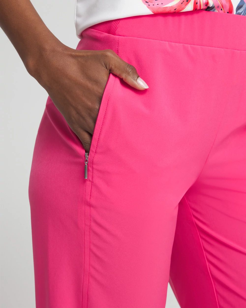 Zenergy® UPF Bungee Cropped Pants click to view larger image.