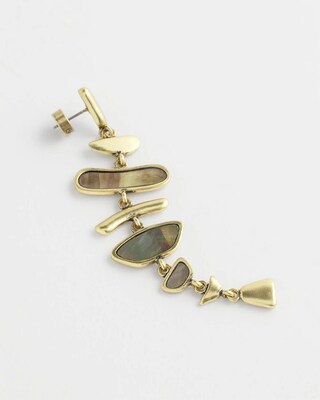 Lip Shell Linear Earrings