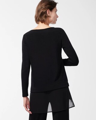 Travelers Chiffon Hem Tunic