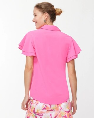 Zenergy UPF Double Ruffle Polo