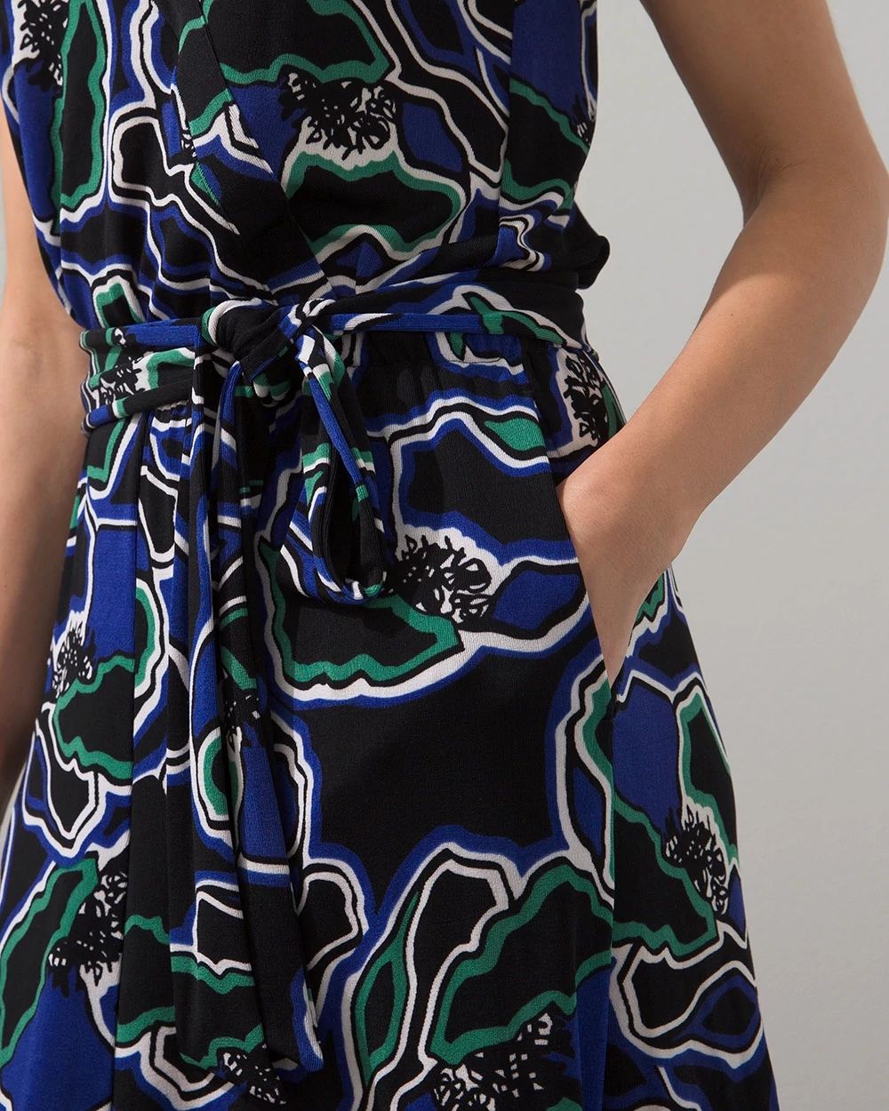 Travelers Floral Wrap Dress