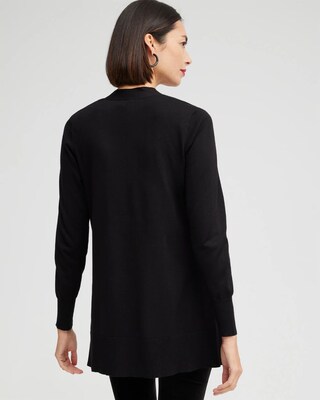 Spun Rayon Hanky Hem Cardigan