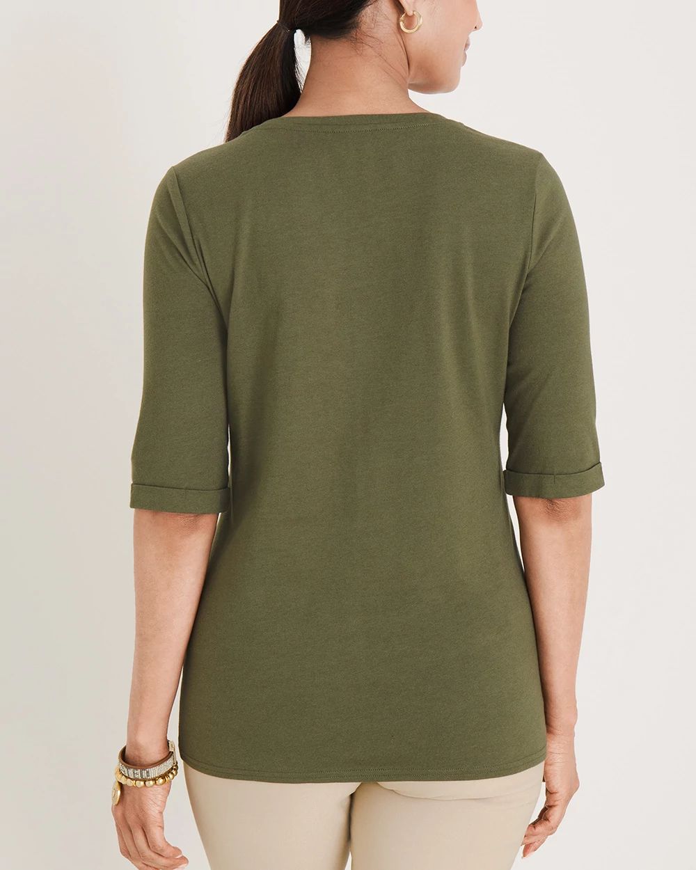 Laser-Cut Leaf-Print Tee
