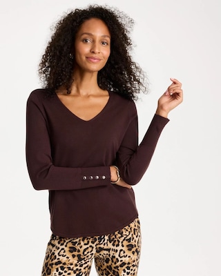 Ella V-Neck Pullover Sweater