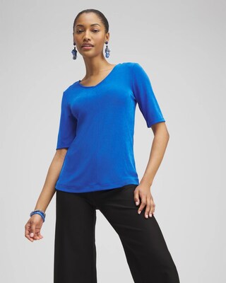 Travelers™ Double V-neck Top