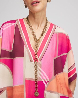 Gold-Tone Y-Shaped Necklace click to view larger image.