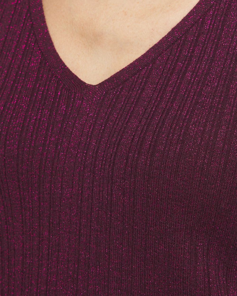 Shimmer Ribbed Sweater Tank