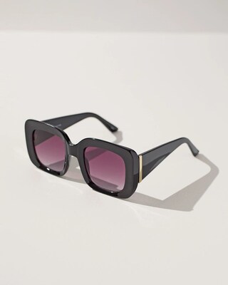 Square Black Sunglasses