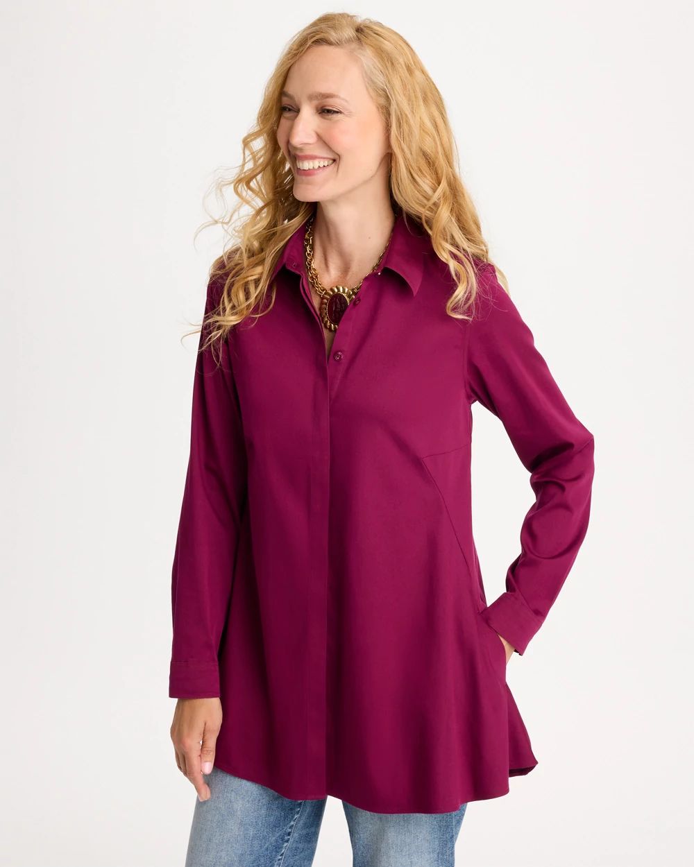 No Iron™ Pocketed Tunic
