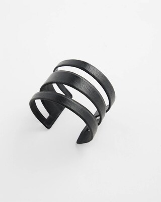 Leather Cutout Cuff Bracelet