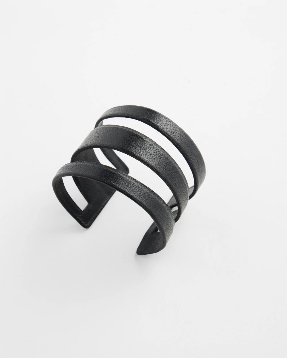 Leather Cutout Cuff Bracelet
