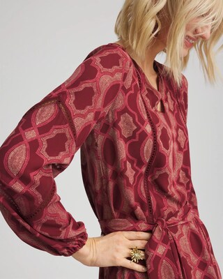 Tile Print Maxi Dress click to view larger image.