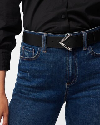 Arrow Buckle Leather Belt