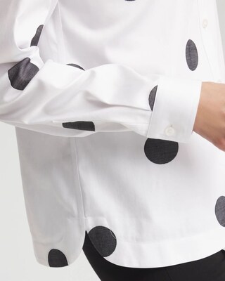 No Iron™ Polka-Dot Jacquard Shirt click to view larger image.