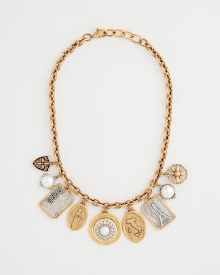 Chico's Originals Travel The World Charm Necklace