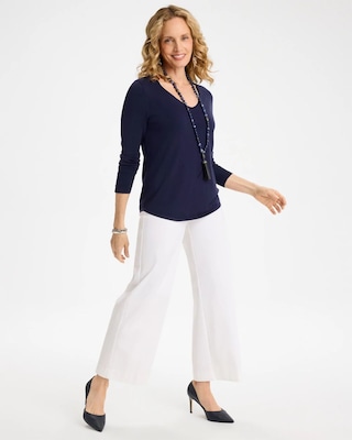 Ella V-Neck Pullover Sweater click to view larger image.