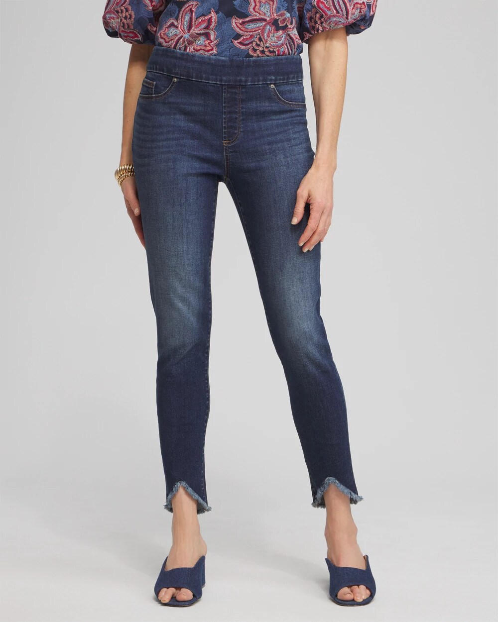 Tulip Hem Pull-on Ankle Jeggings