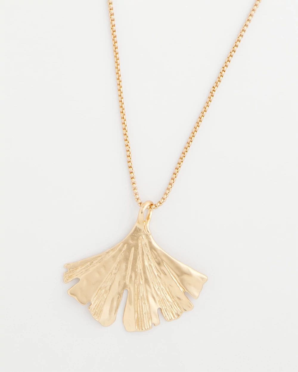 Ginkgo Leaf Pendant Necklace click to view larger image.