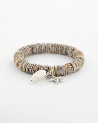 Agate Stretch Charm Bracelet click to view larger image.
