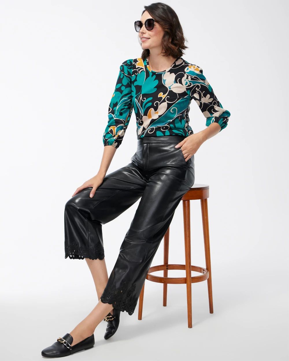 Mixed Floral Print Top