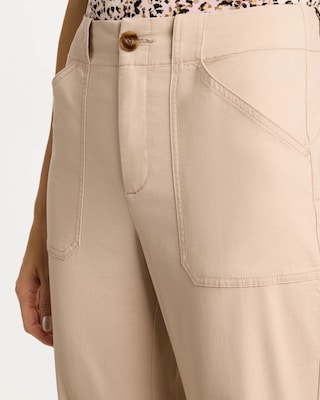 High Hem Straight Crop Pants click to view larger image.