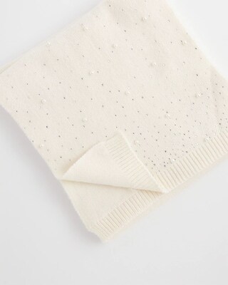 Faux Pearl Cashmere Blend Scarf