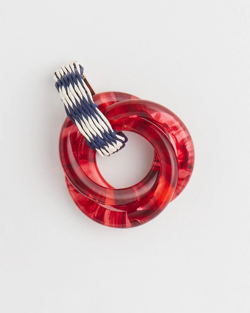 Raffia Resin Drop Hoops