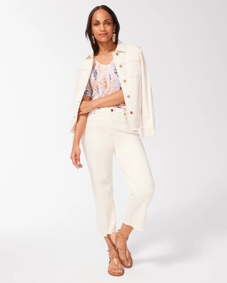Shirred Back Warm Tile Linen Tee