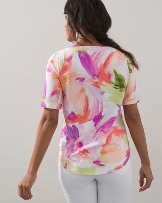 Abstract Print Perfect Tee