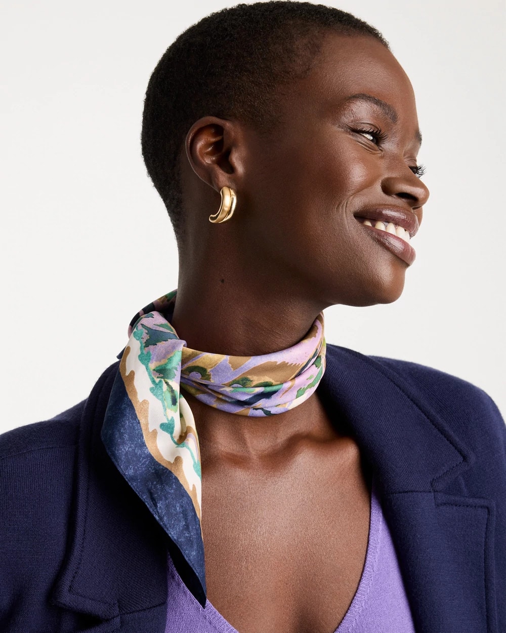 Woven Printed Square Scarf