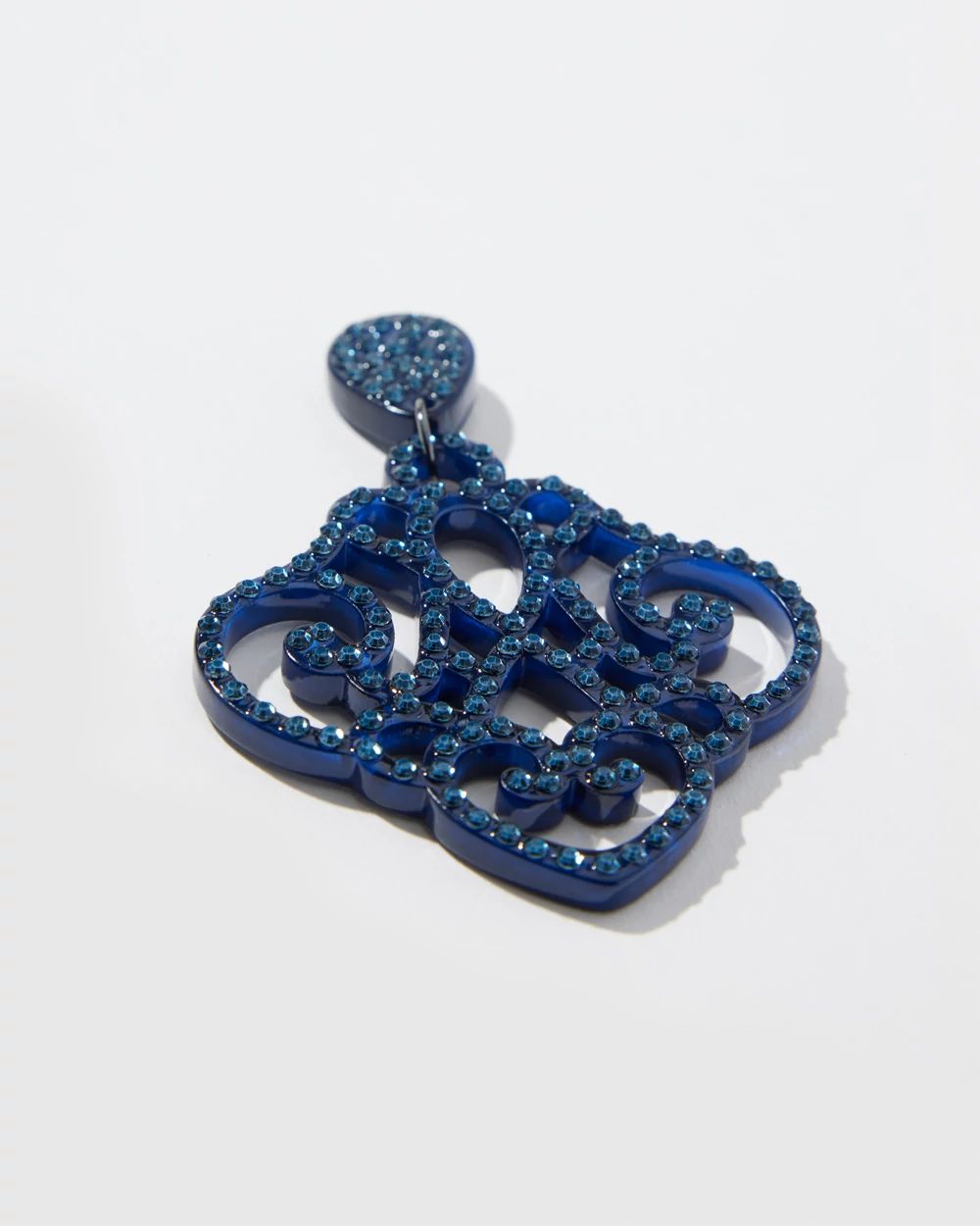 Blue Chandelier Earrings