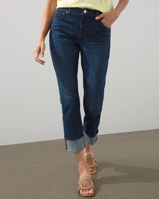 Girlfriend High Cuff Crops