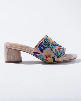 Embroidered Slides
