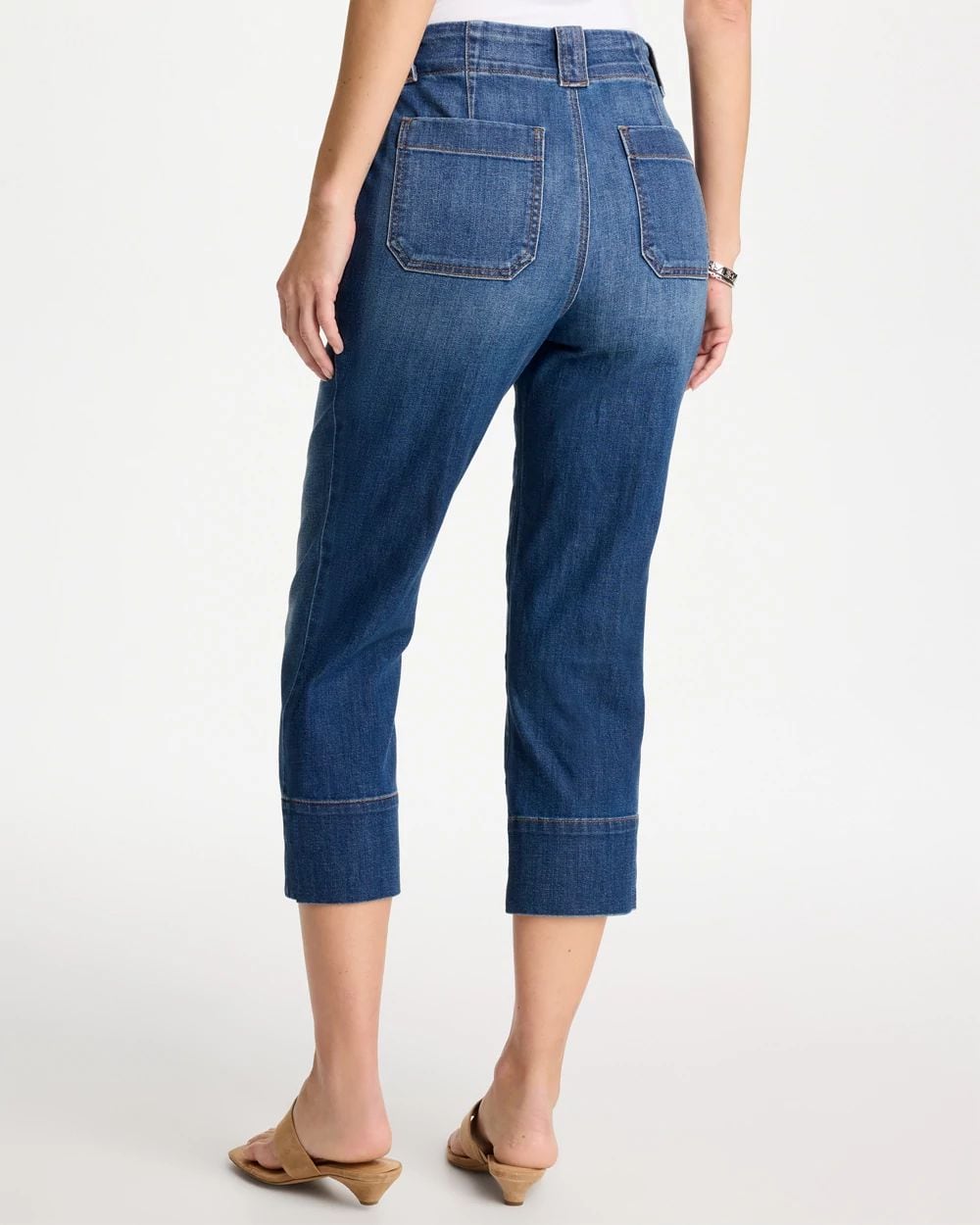High Hem Crop Jeans
