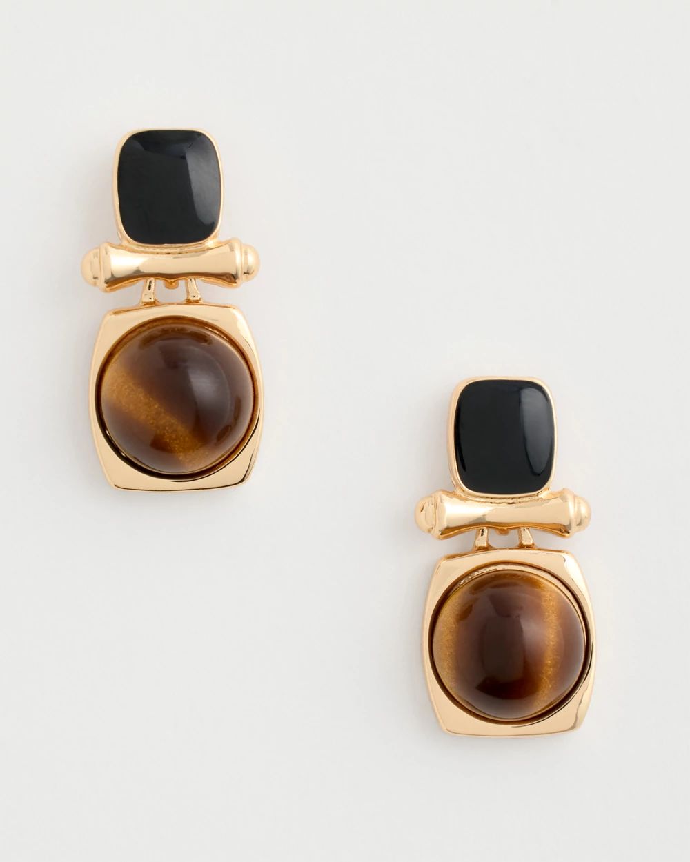 Neutral Cab Drop Earrings