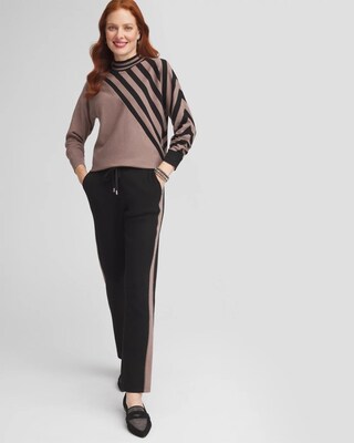 Zenergy® Luxe Cashmere Blend Striped Sweater click to view larger image.