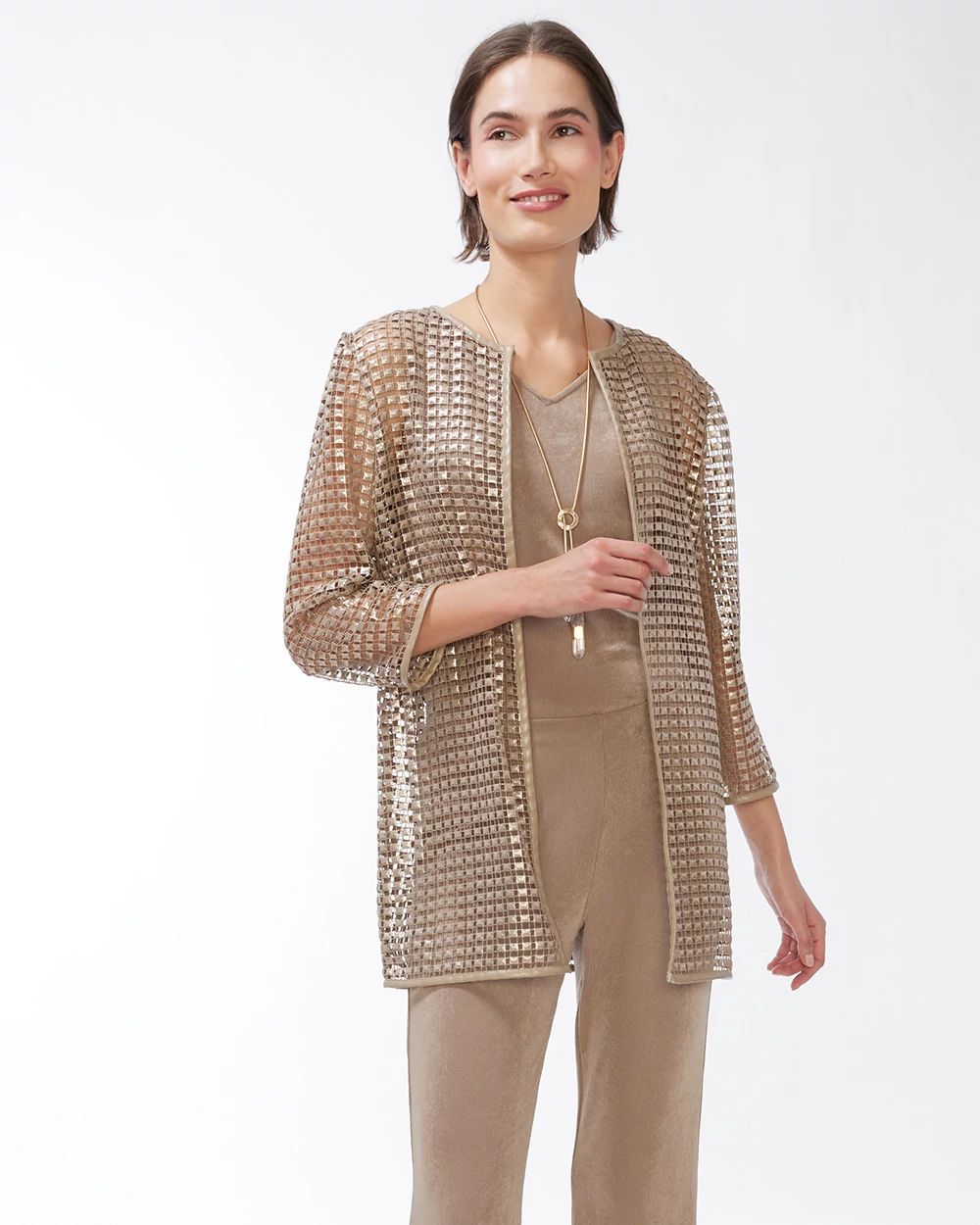 Travelers Collection Eyelet Jacket