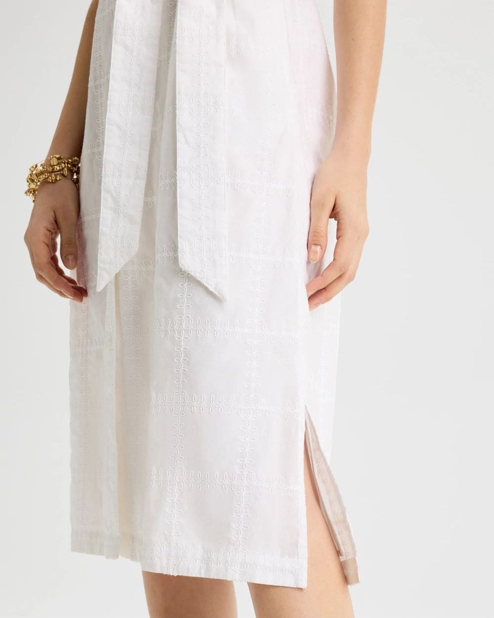 Embroidered Cotton Shirtdress